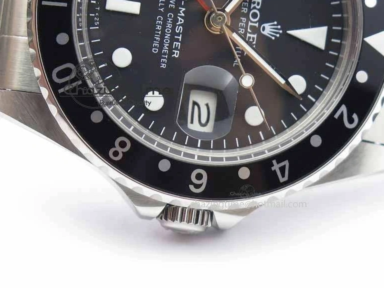 MiroTime 0114 RelaxedFit GMT-Master Vintage 1675 SS BP Best Edition Black Bezel White Markers A 3750